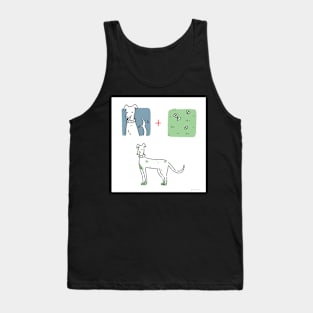 White dog Tank Top